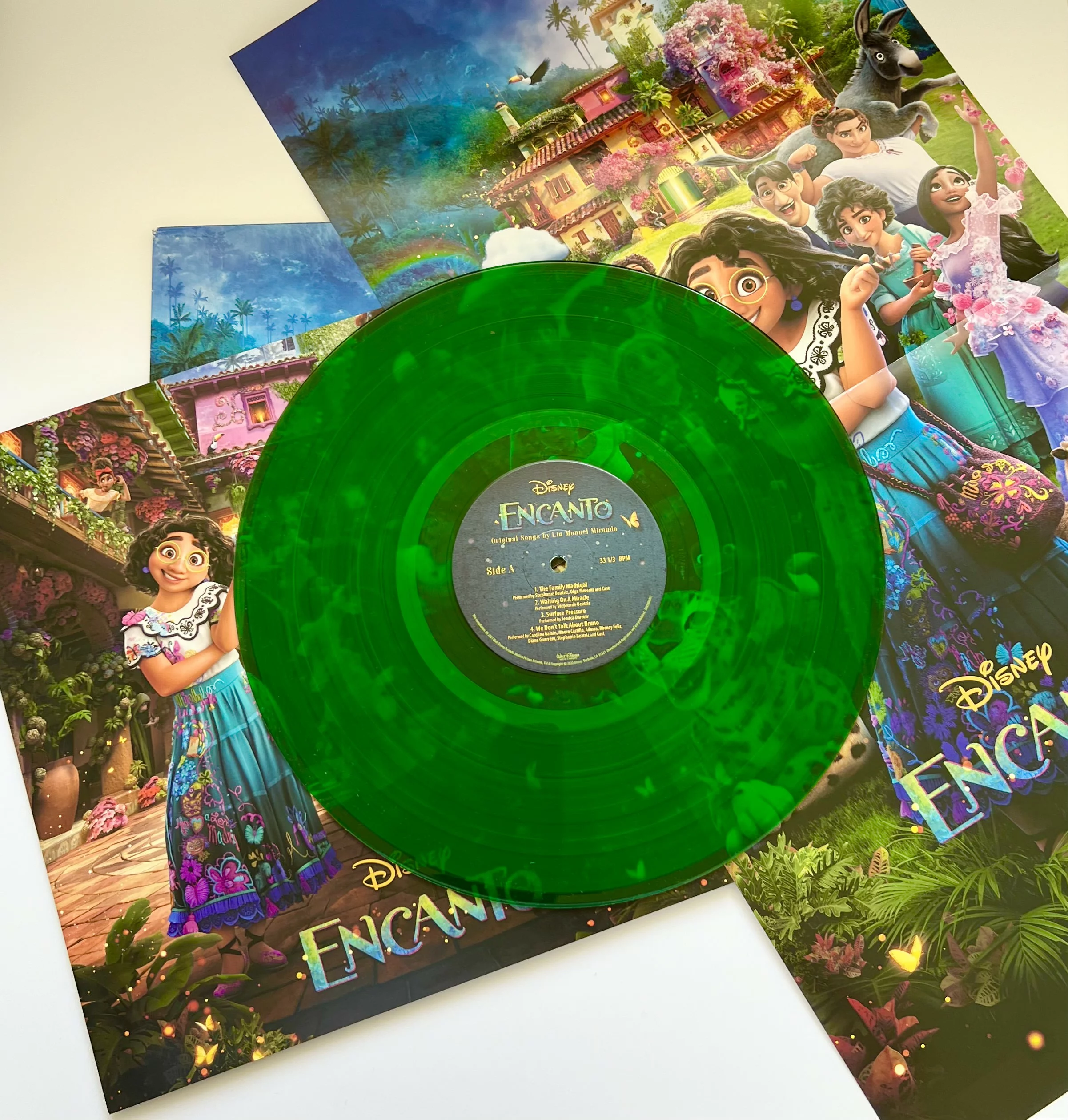 New Disney Encanto Lin-Manuel Miranda Translucent Green Vinyl outlet Record Factory